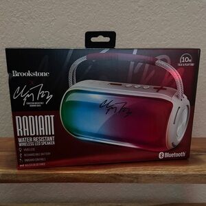 Brookstone Radiant LED Speaker - Red and Blue Christian Mccaffrey Limited Ed
